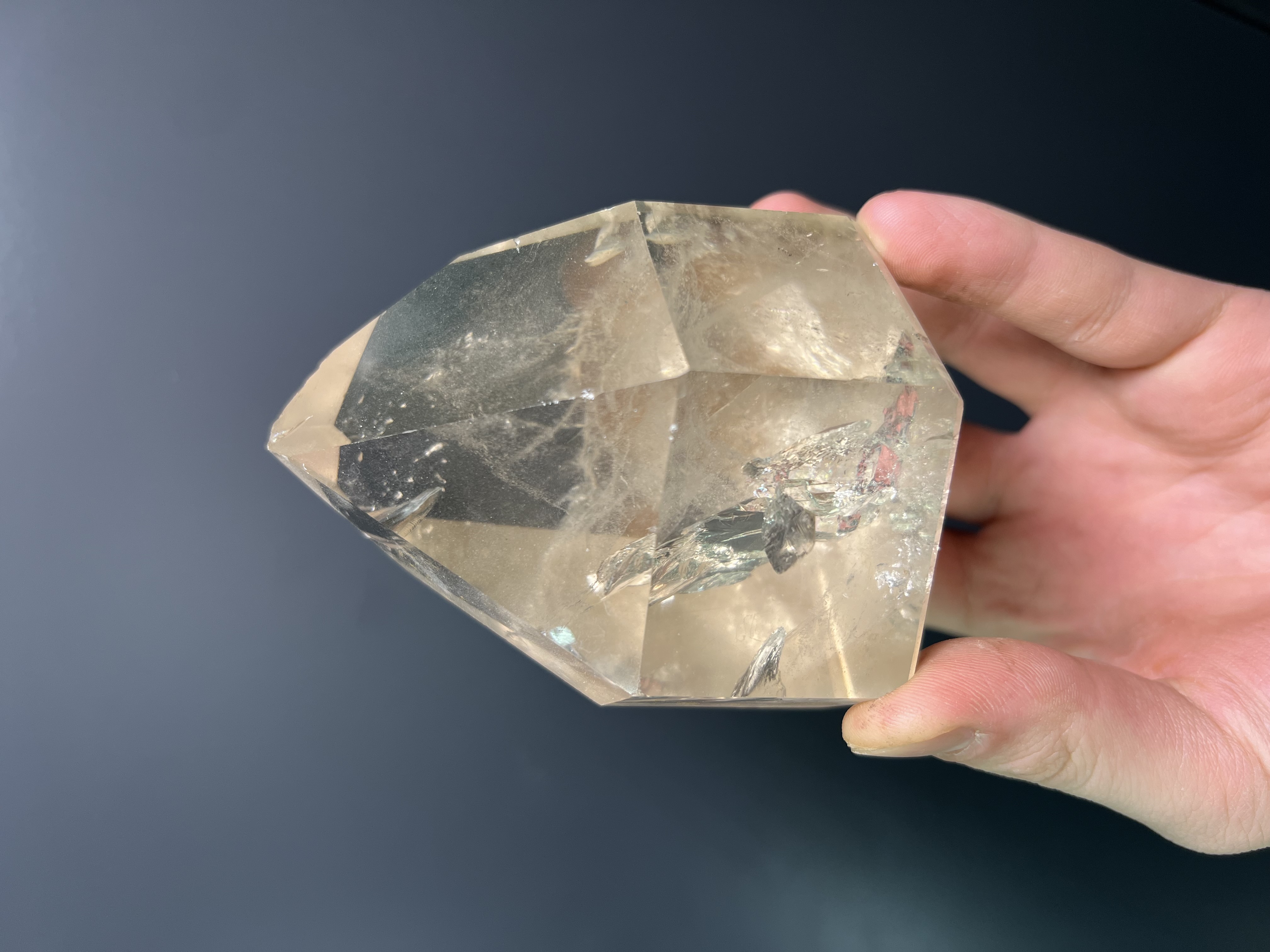 Smoky Quartz Phantom Rainbow, 528gram