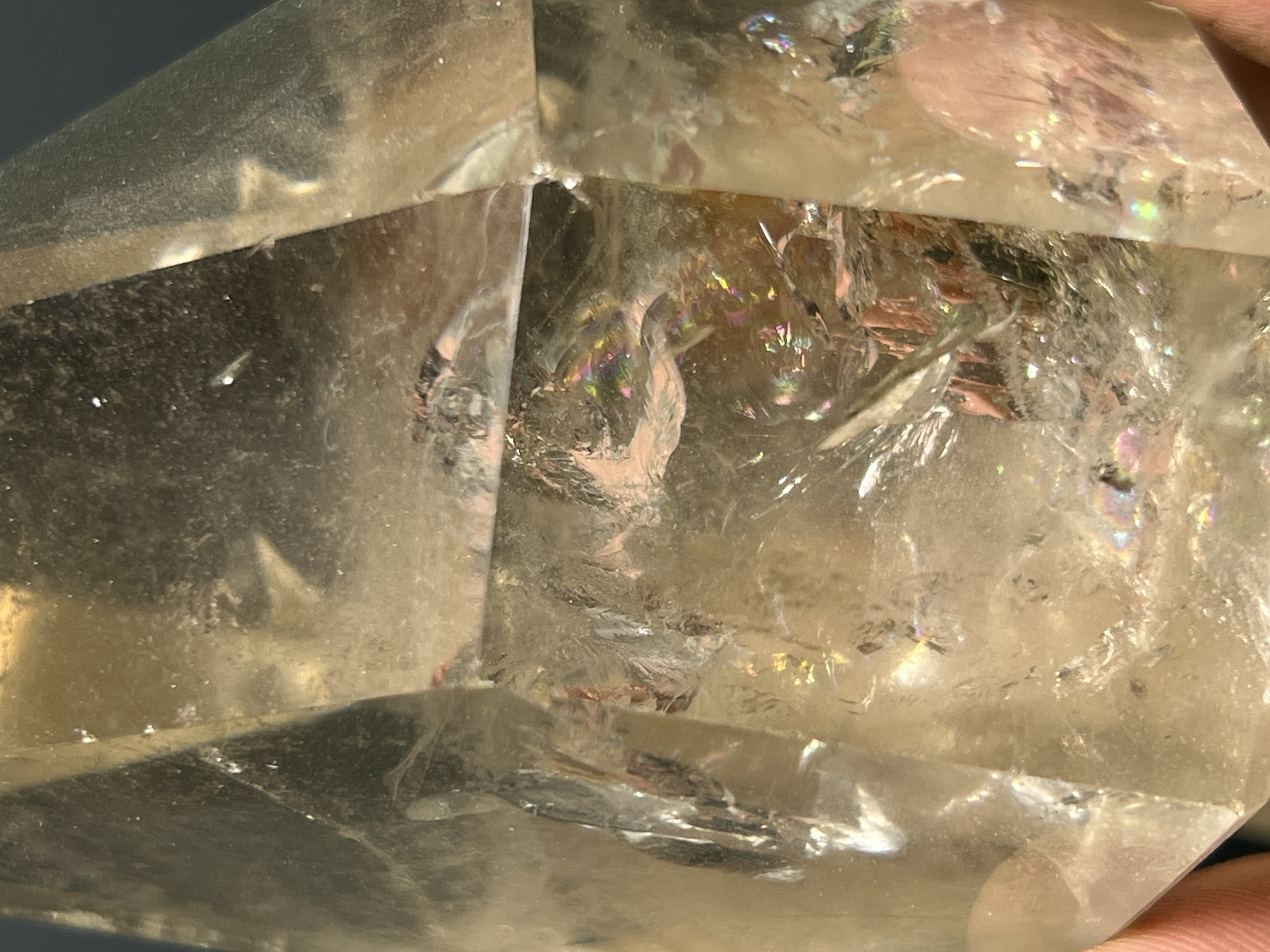 Smoky Quartz Phantom Rainbow, 528gram