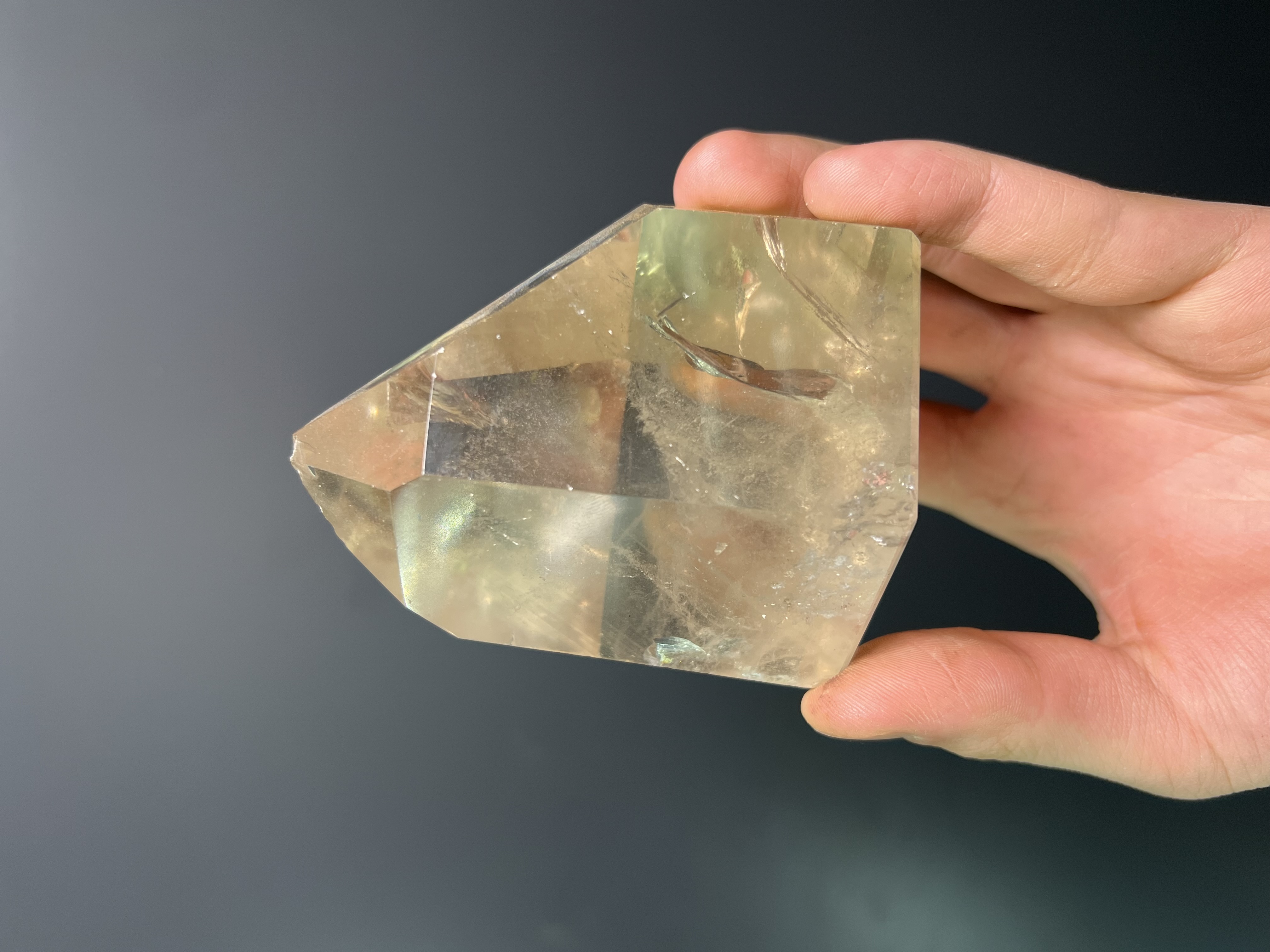 Smoky Quartz Phantom Rainbow, 528gram