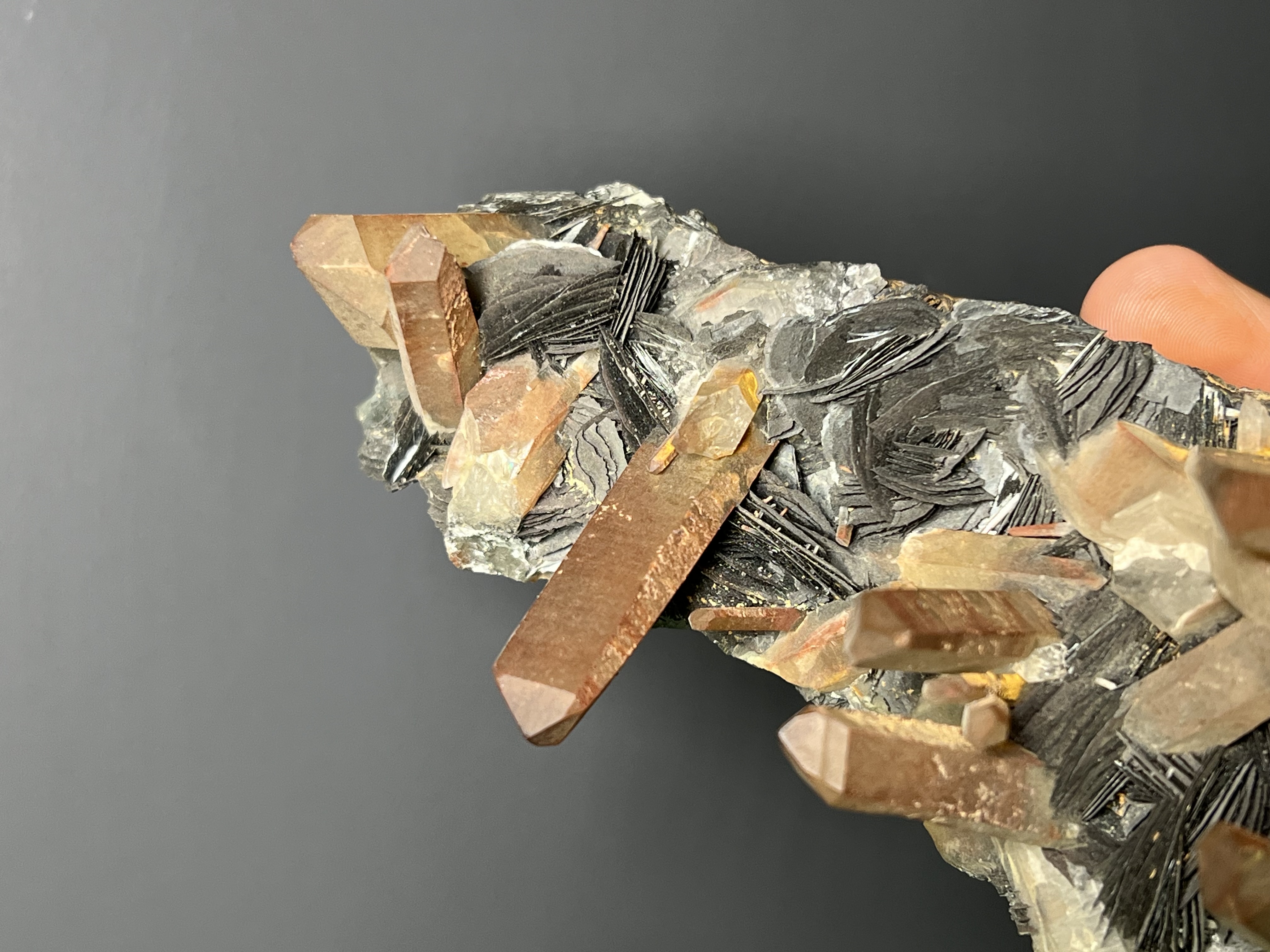 Museum Grade, Rose Hematite Quartz Specimen, 920gram