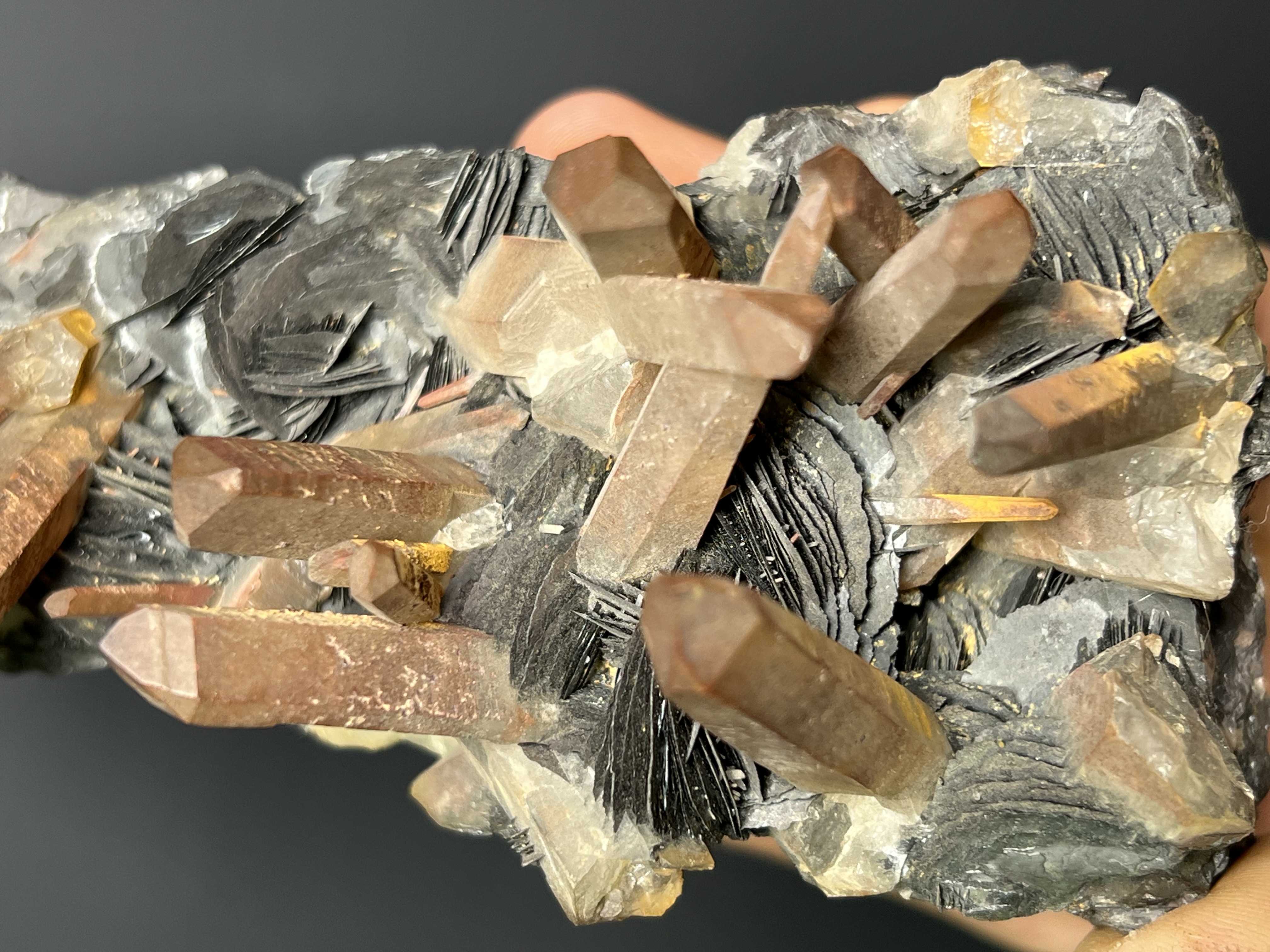 Museum Grade, Rose Hematite Quartz Specimen, 920gram