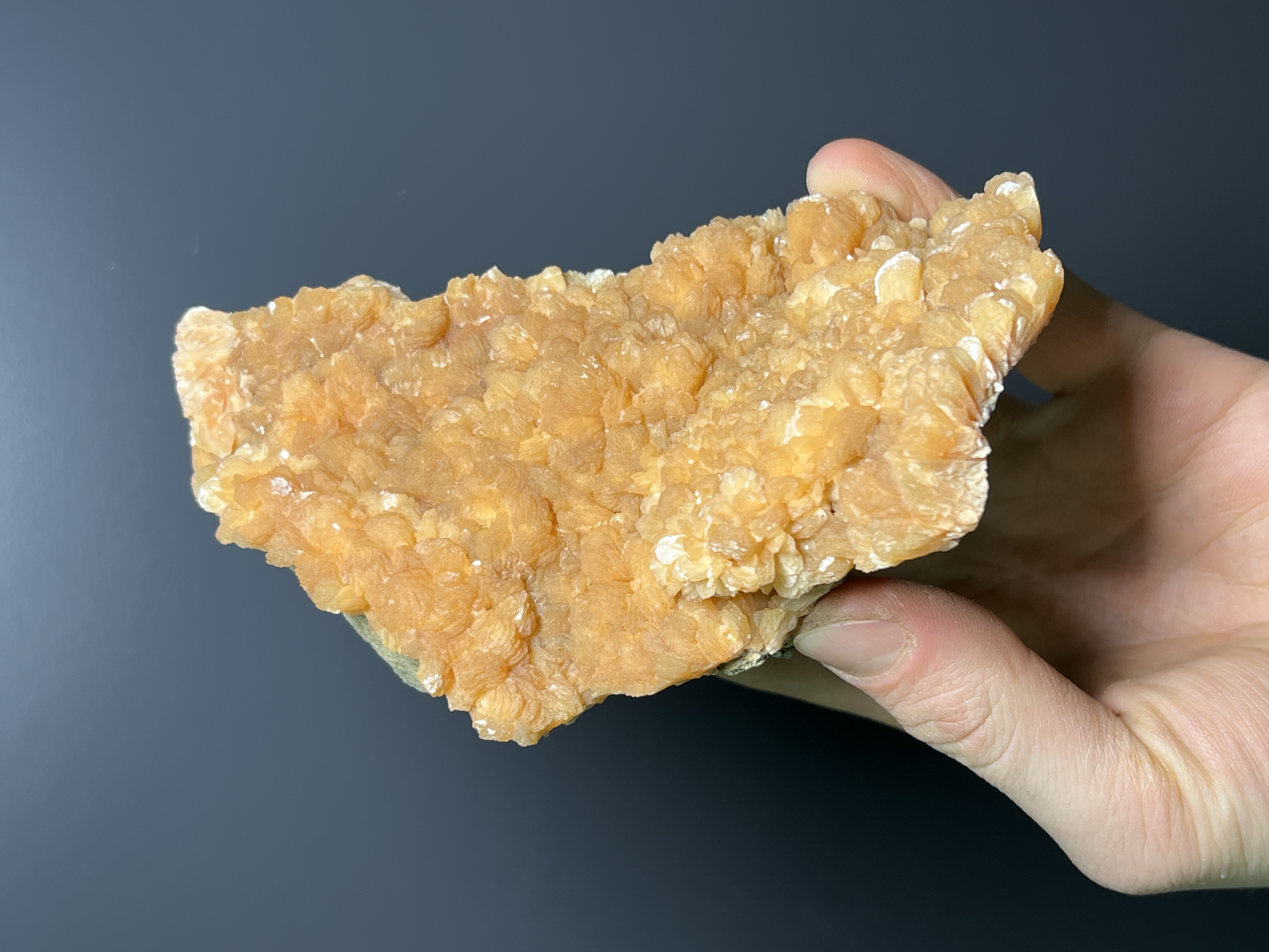 Orange Stilbite Specimen, 415gram