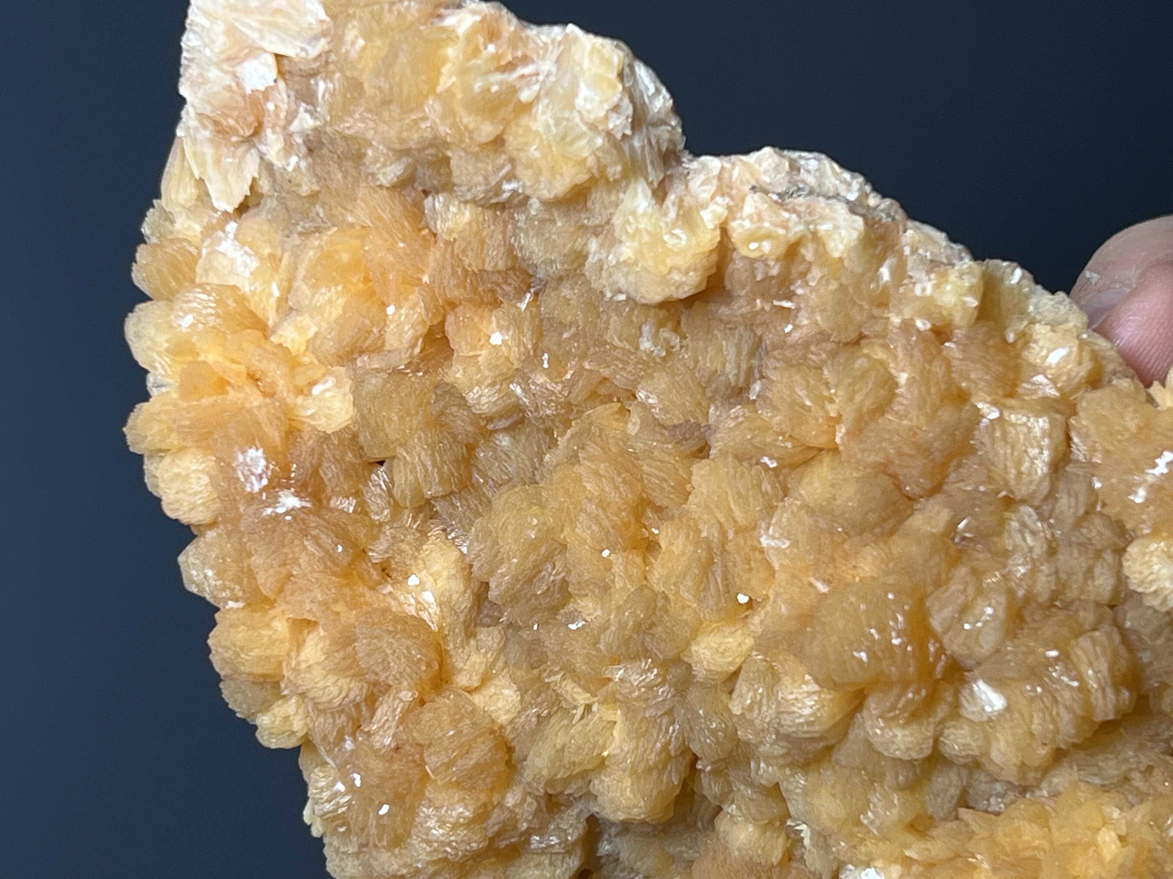 Orange Stilbite Specimen, 415gram