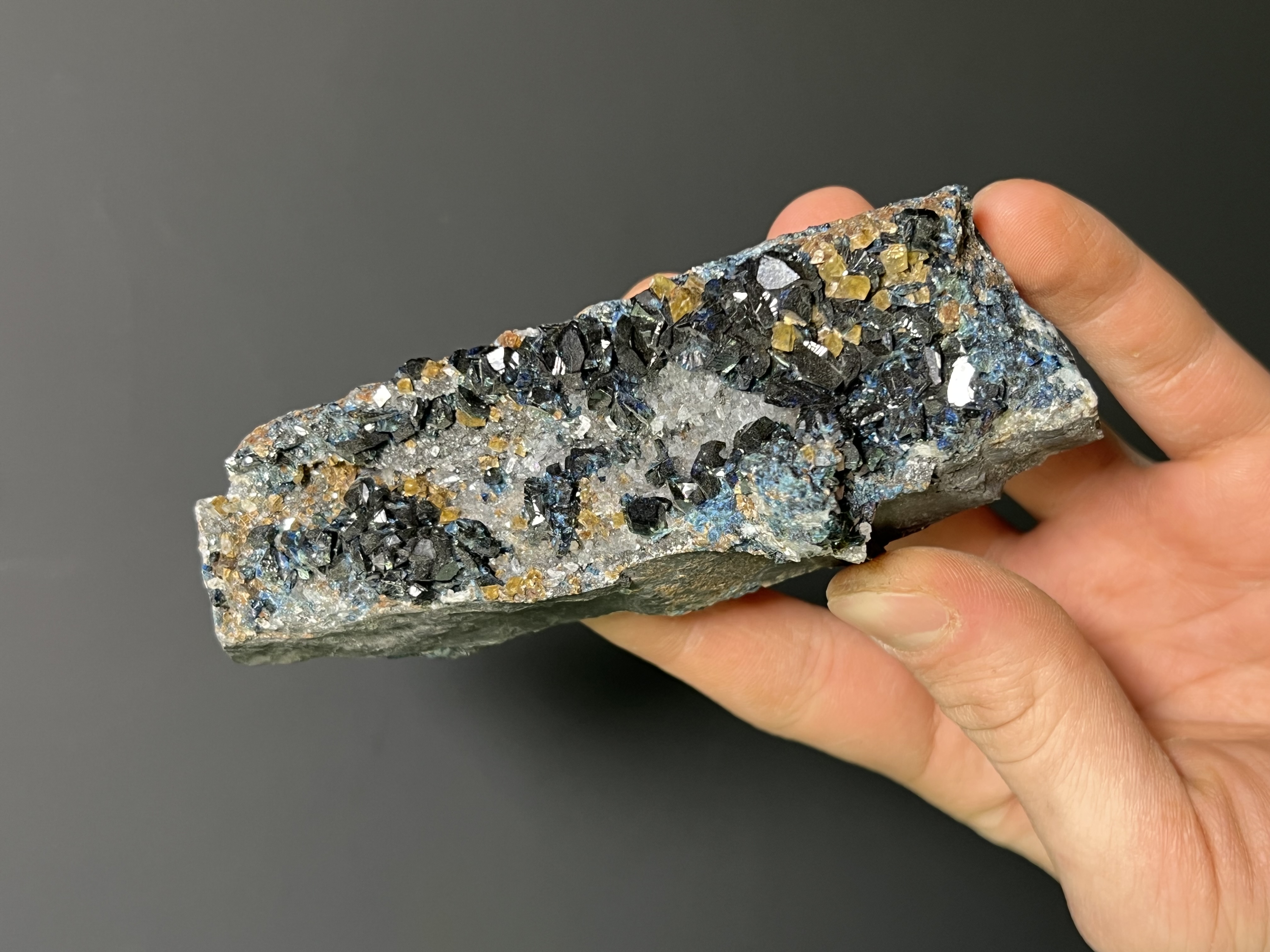 Lazulite Blue Crystals Specimen, 320gram