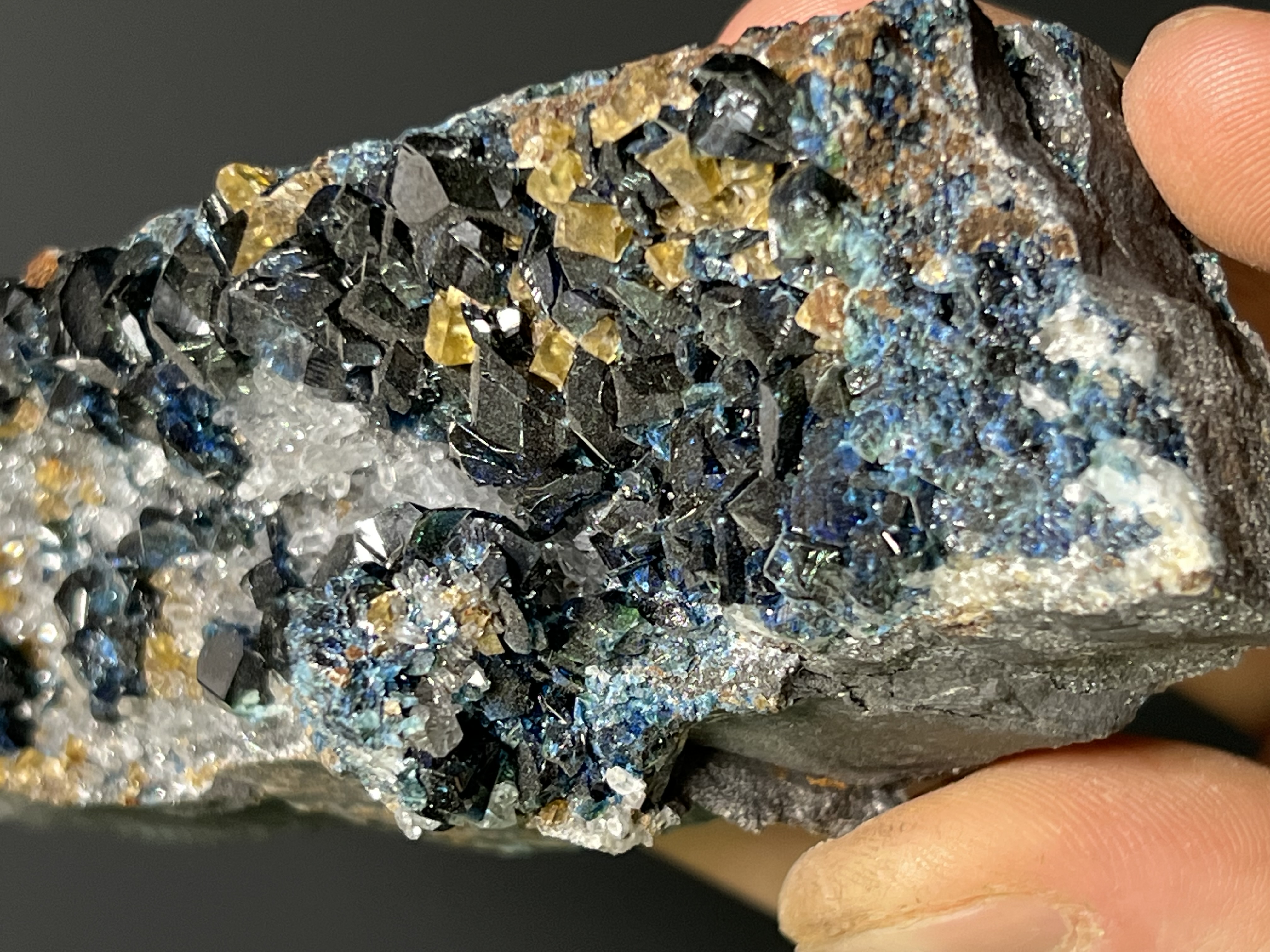 Lazulite Blue Crystals Specimen, 320gram
