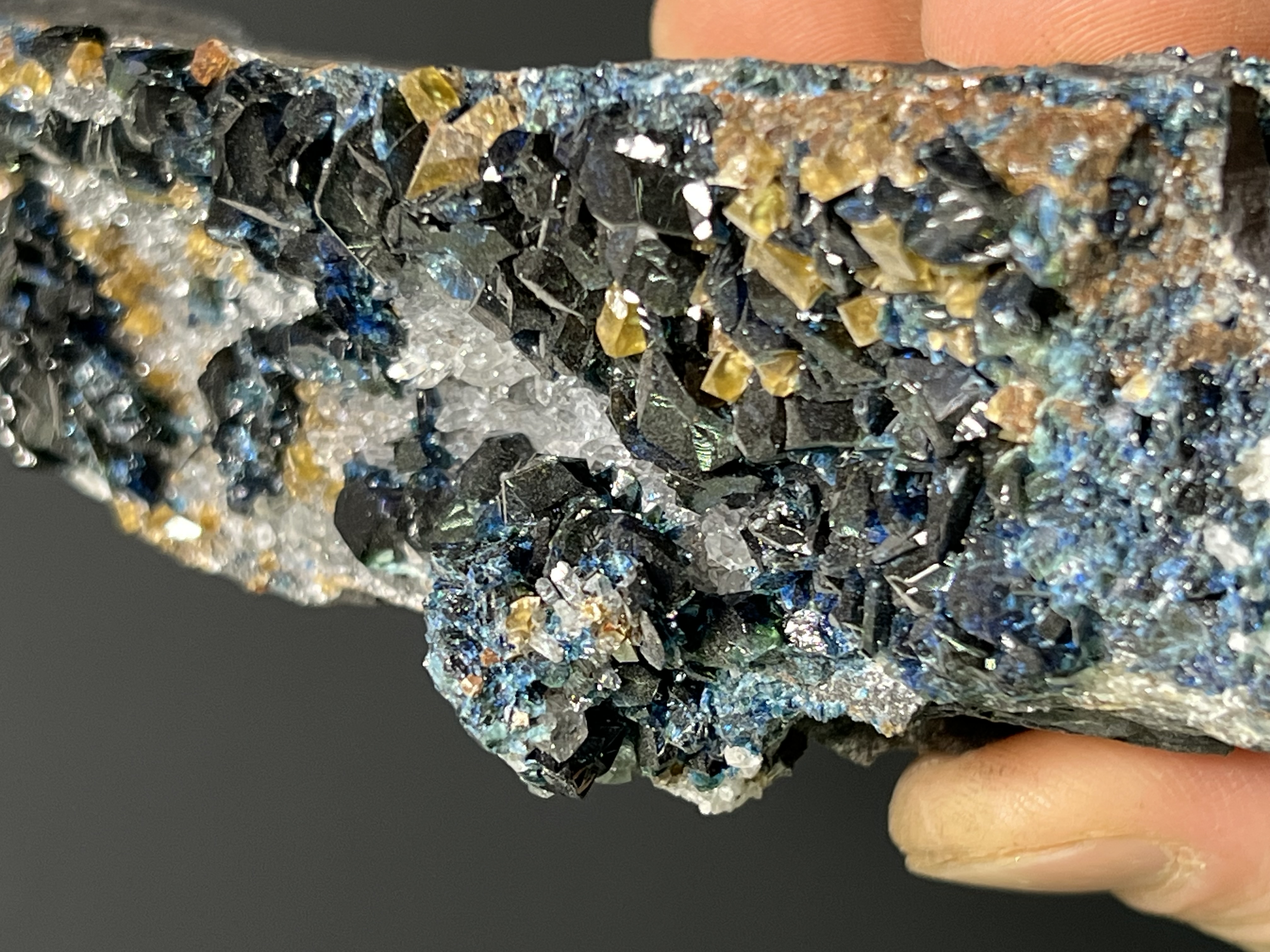 Lazulite Blue Crystals Specimen, 320gram