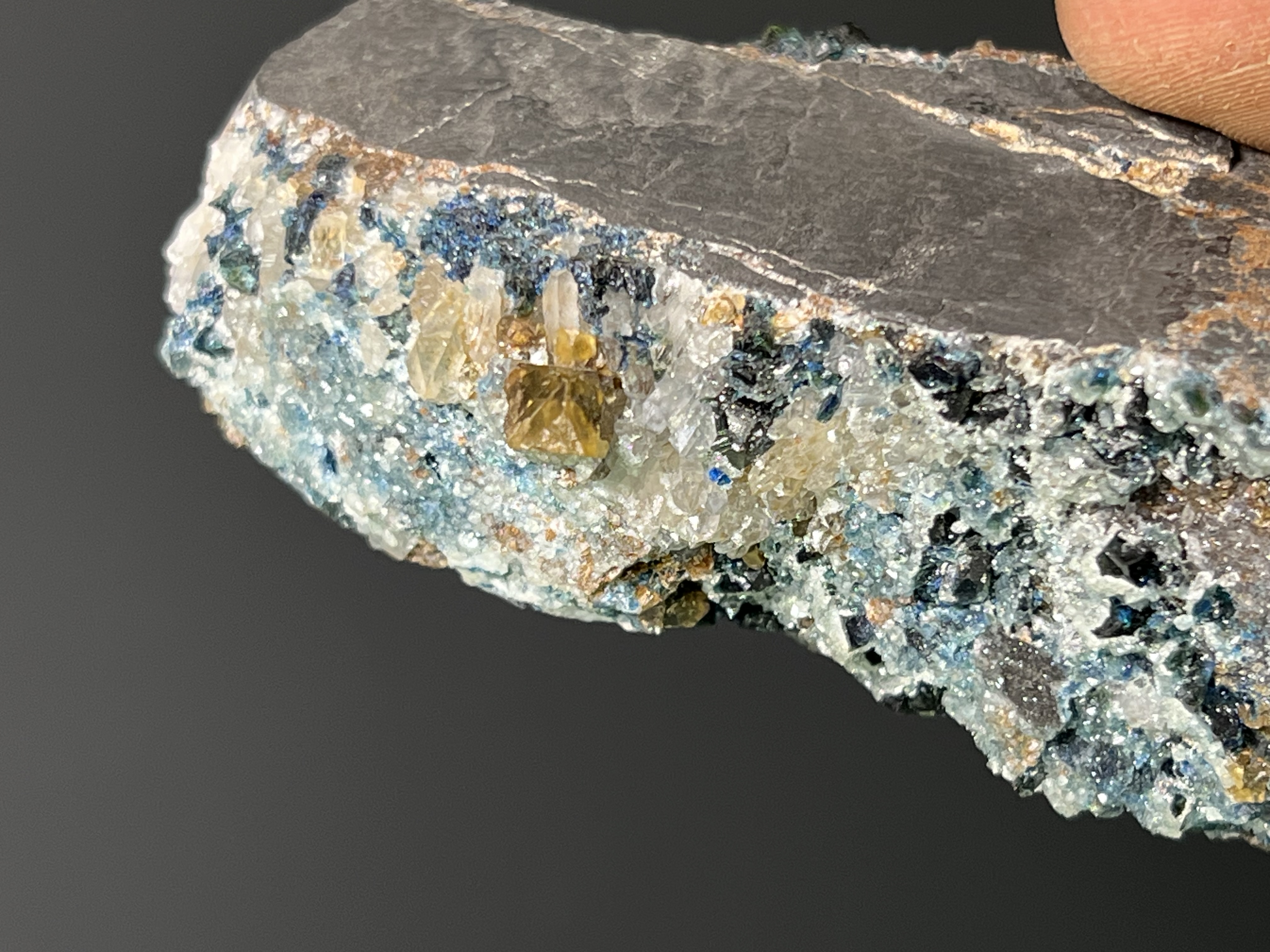 Lazulite Blue Crystals Specimen, 320gram