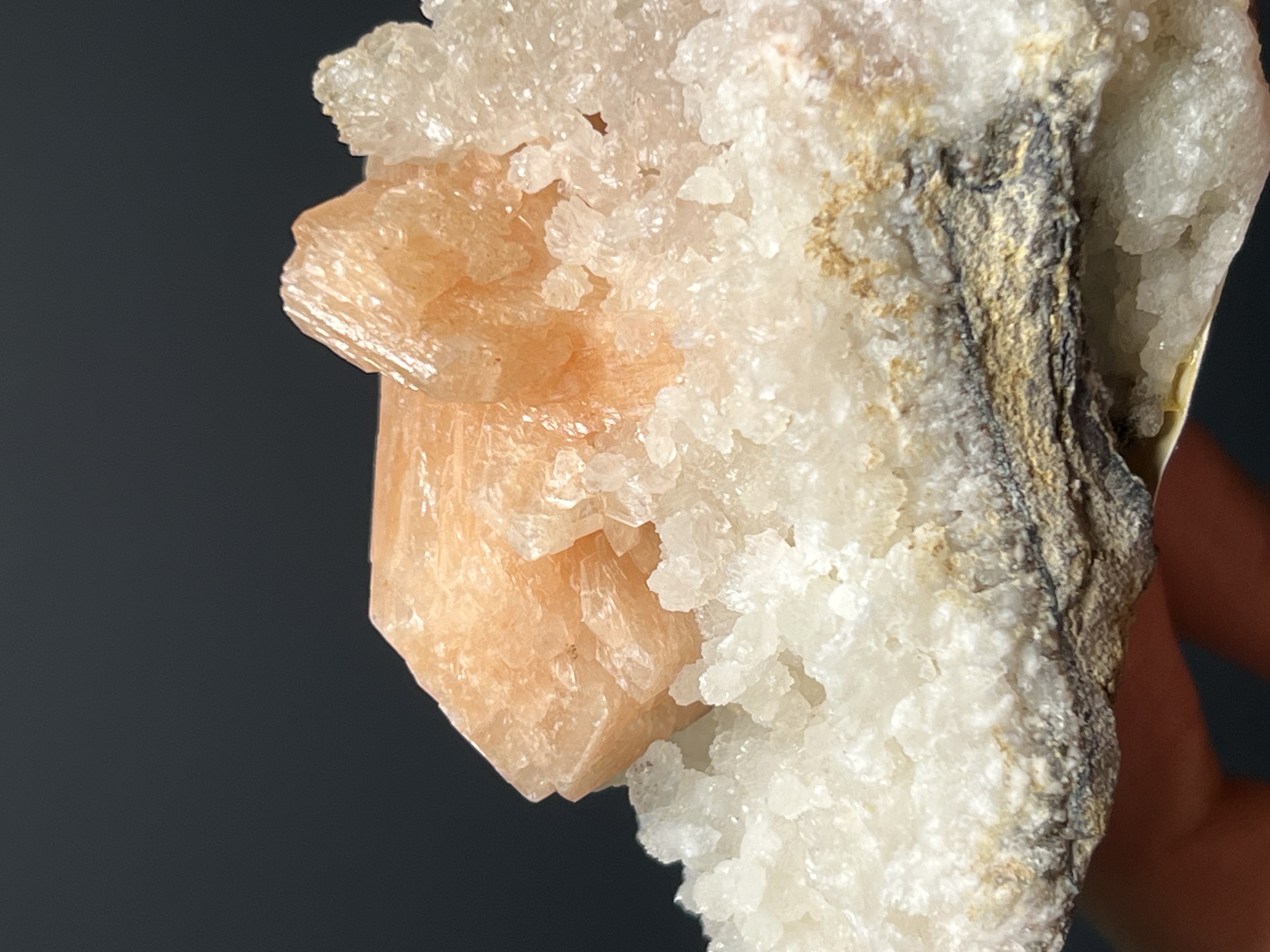 Stilbite With Chalcedony Specimen