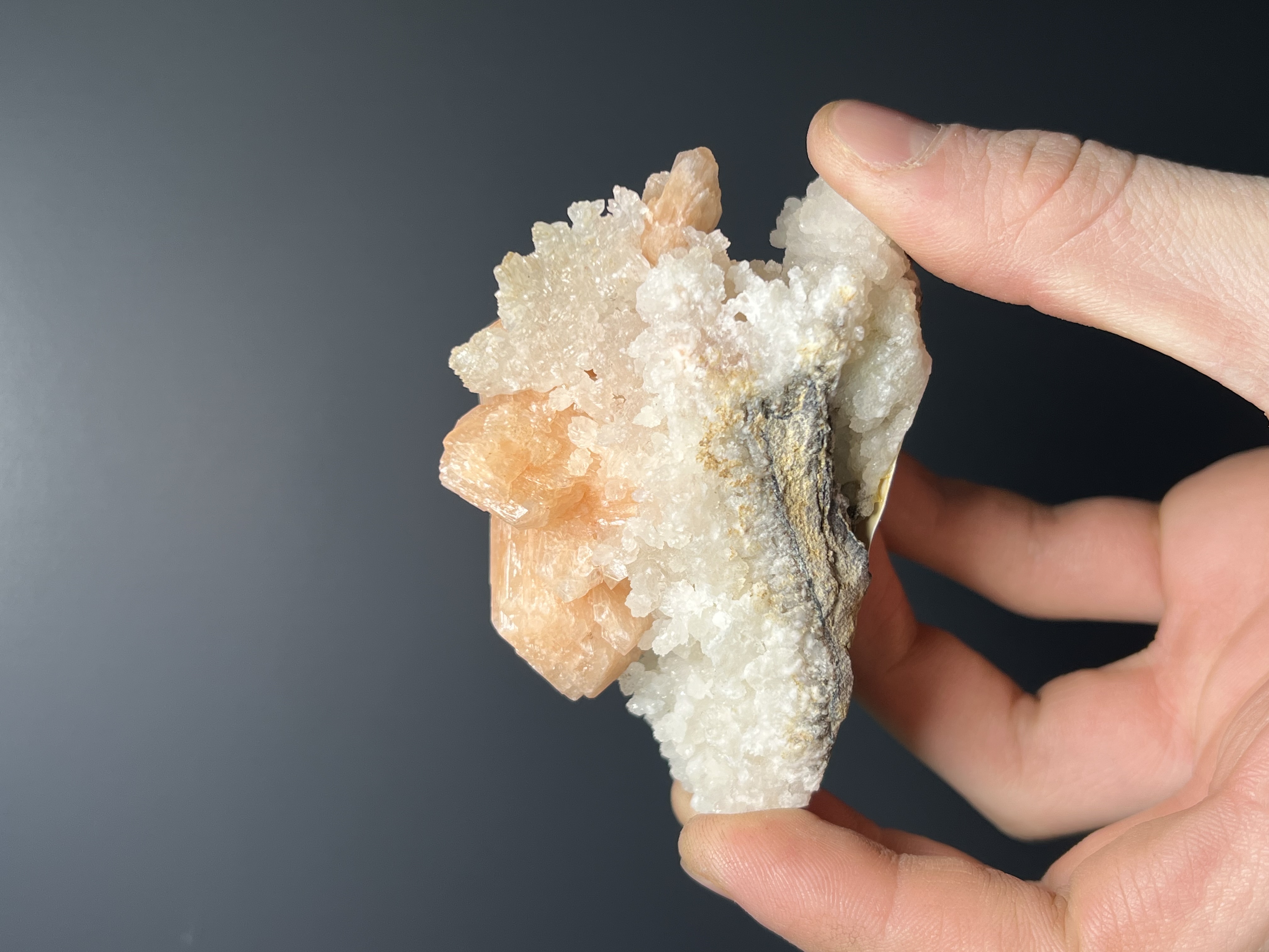 Stilbite With Chalcedony Specimen