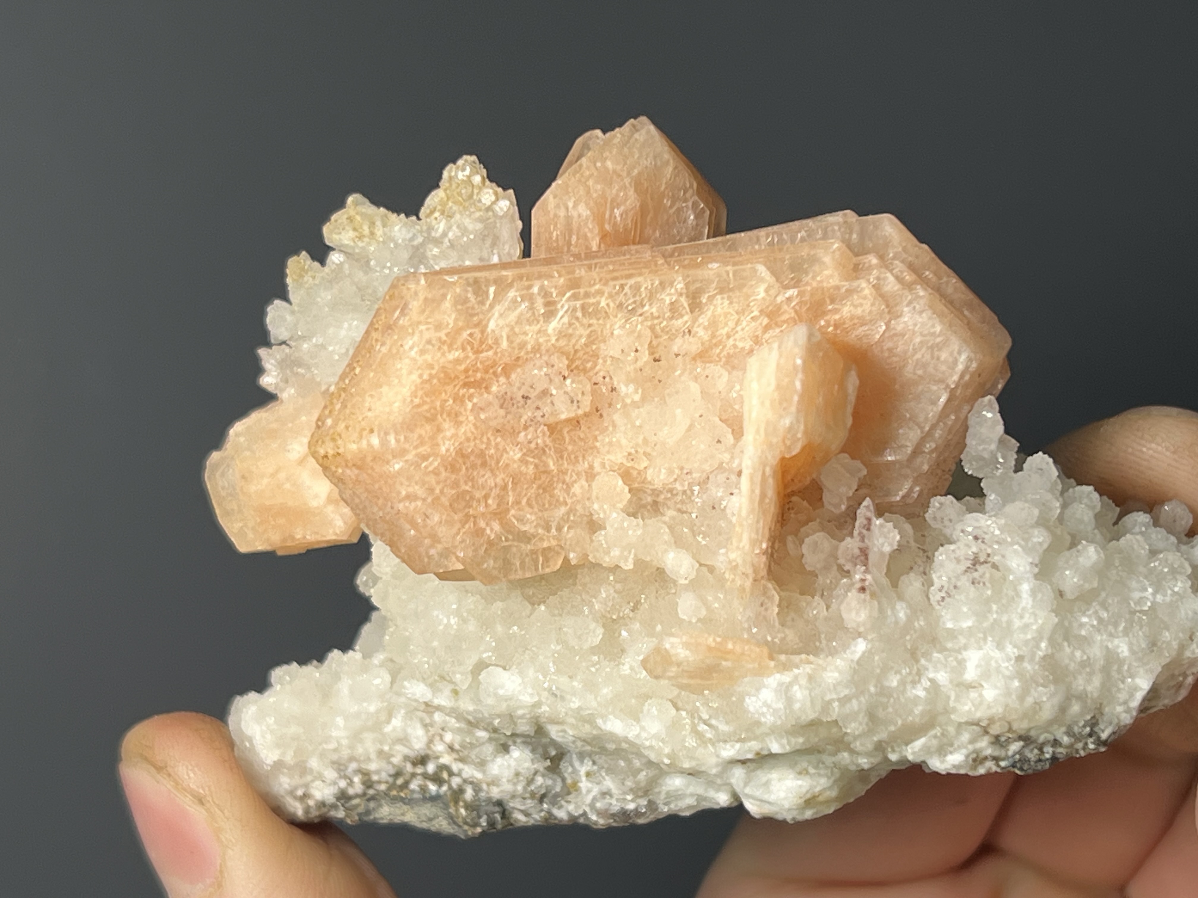 Stilbite With Chalcedony Specimen