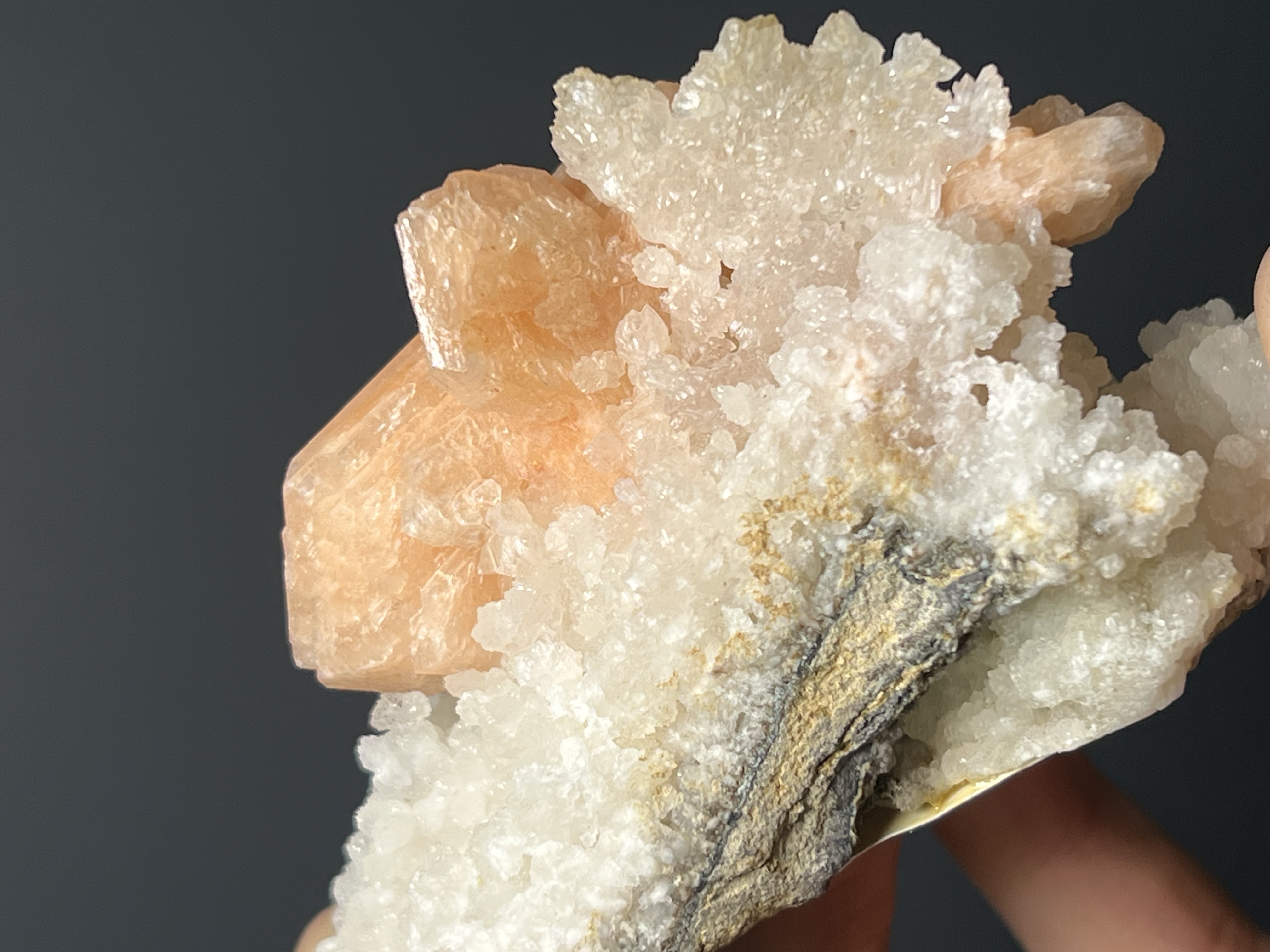 Stilbite With Chalcedony Specimen