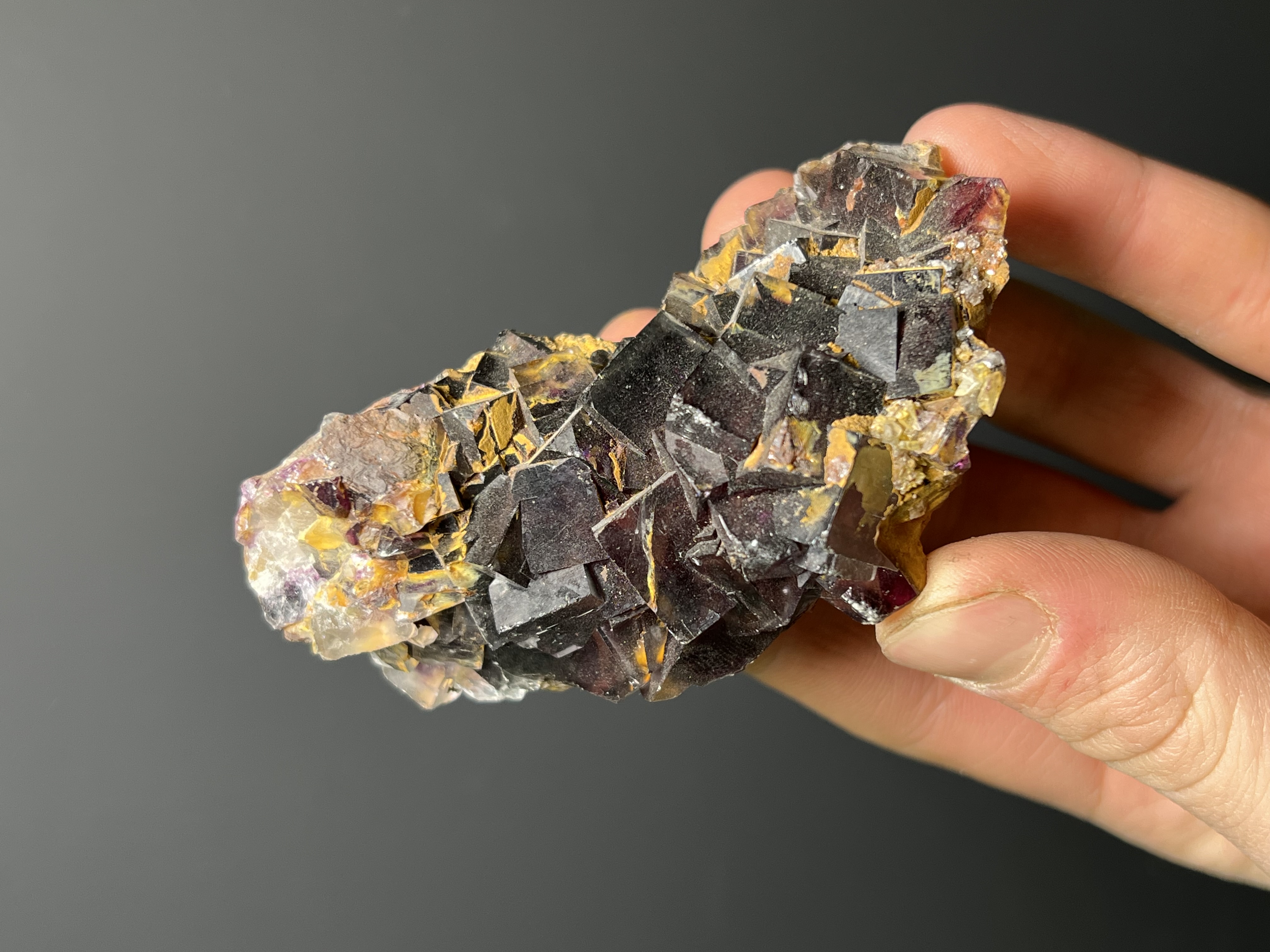 Dark Purple Fluorite Specimen, 216gram