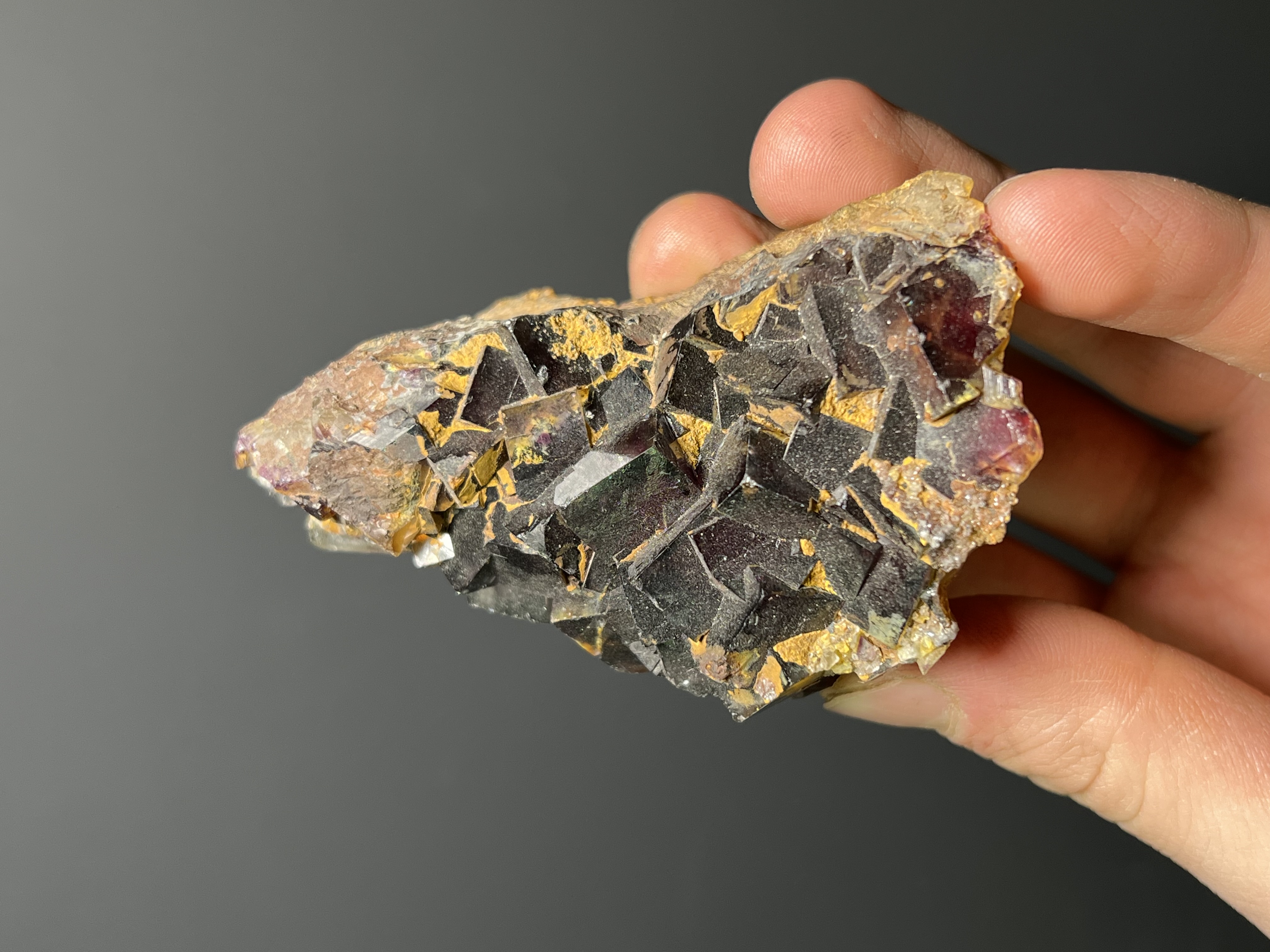 Dark Purple Fluorite Specimen, 216gram