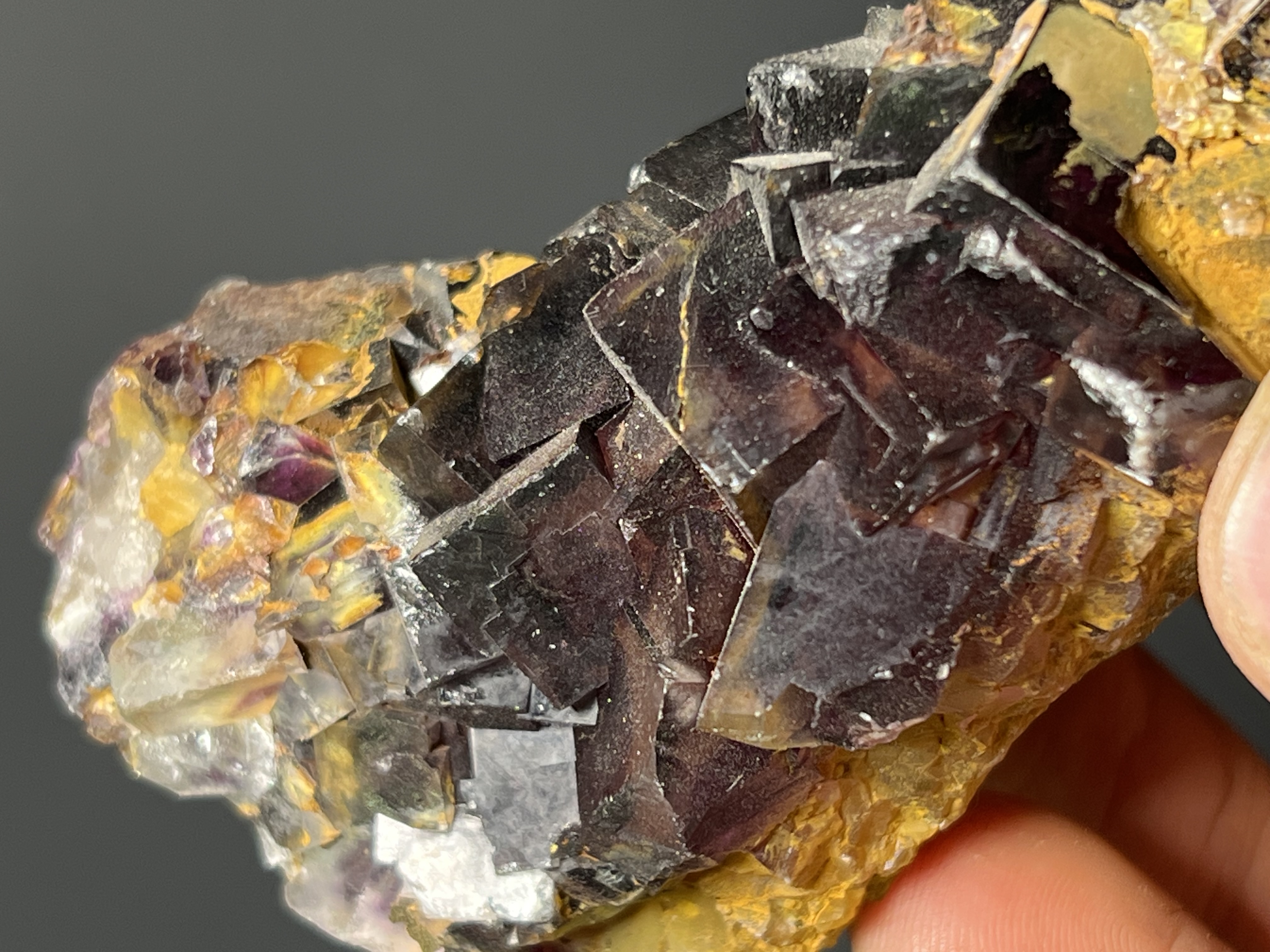 Dark Purple Fluorite Specimen, 216gram