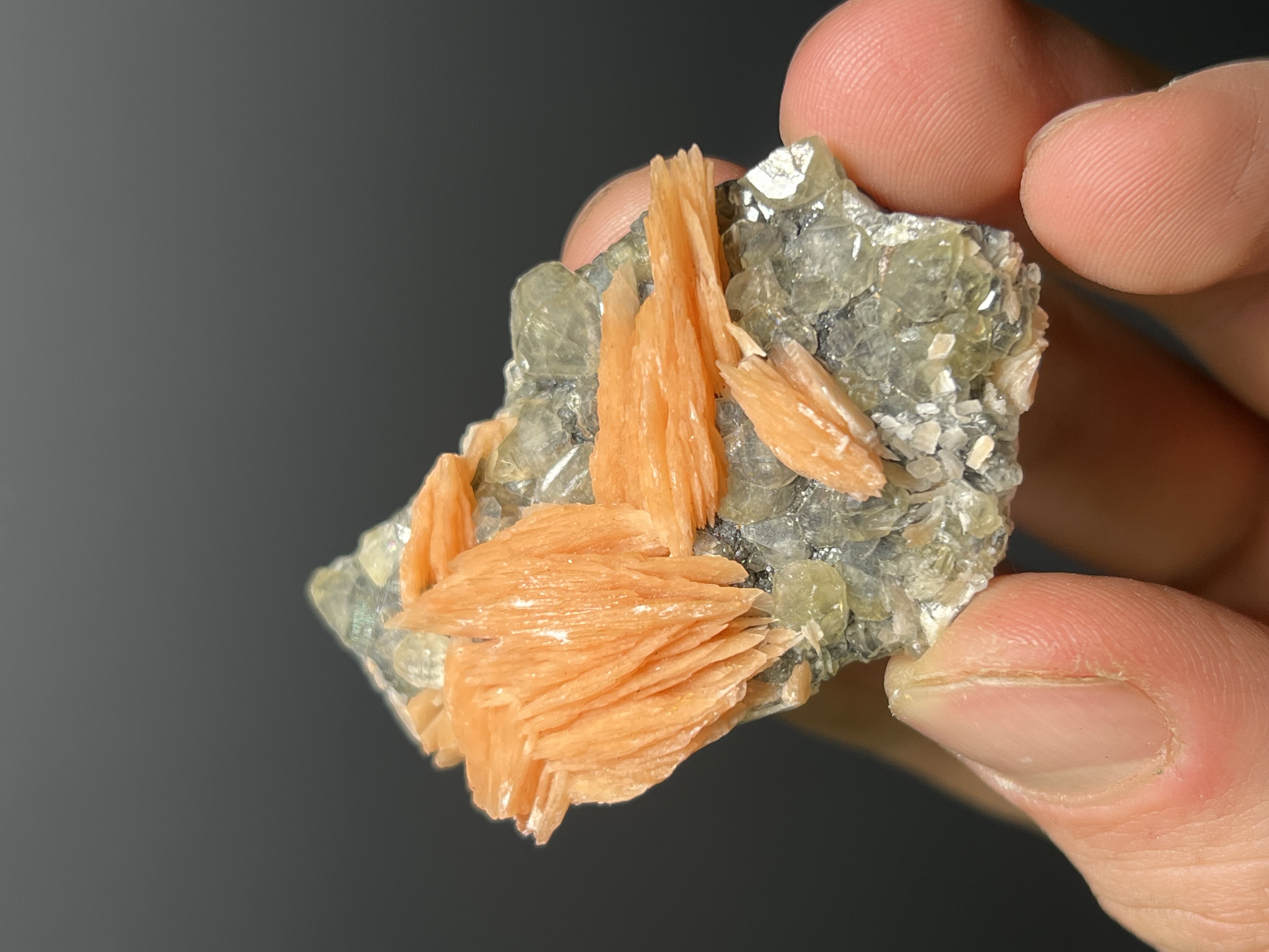 Cerussite And Barite On Galena Specimen, 68gram