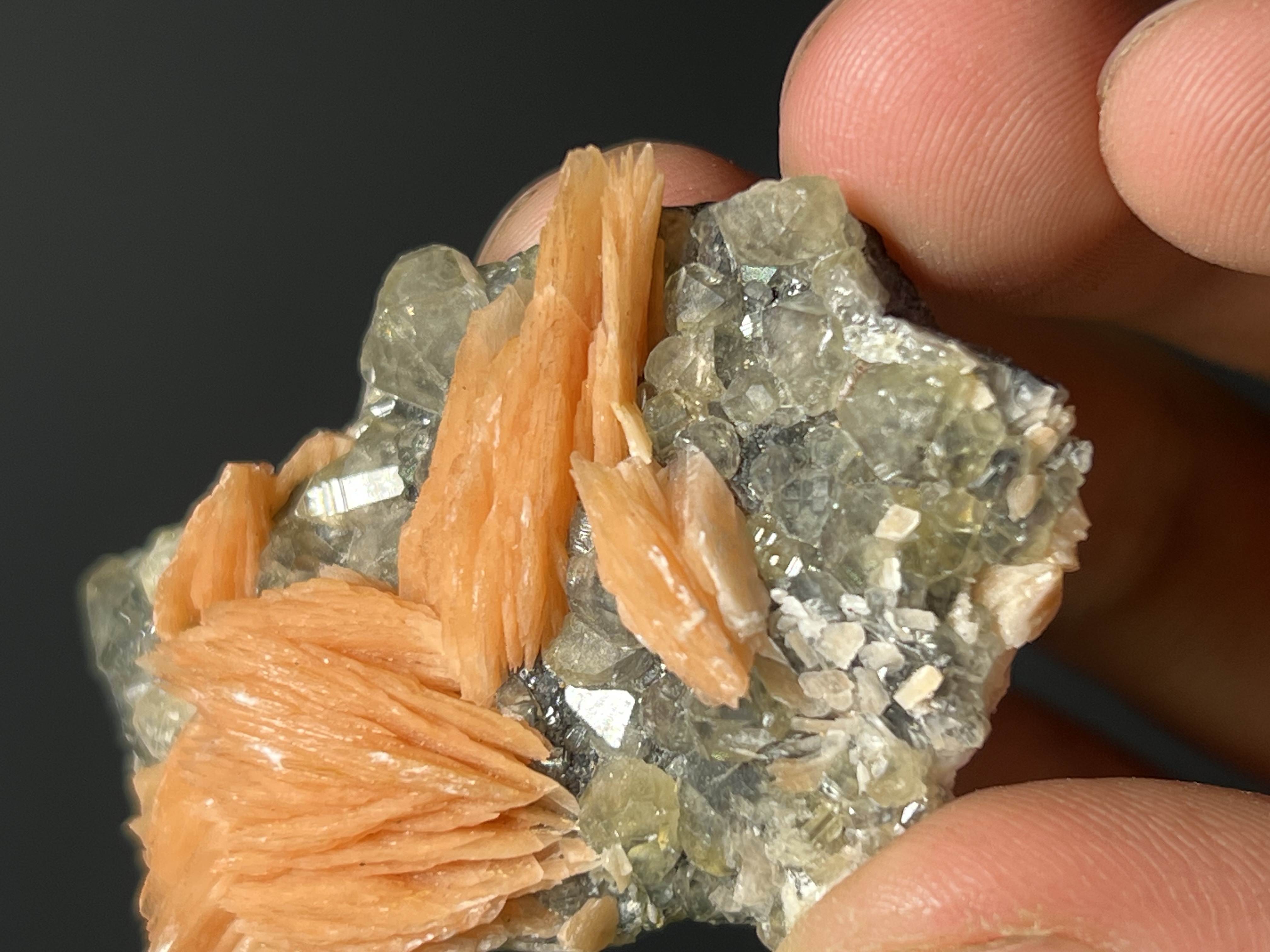 Cerussite And Barite On Galena Specimen, 68gram
