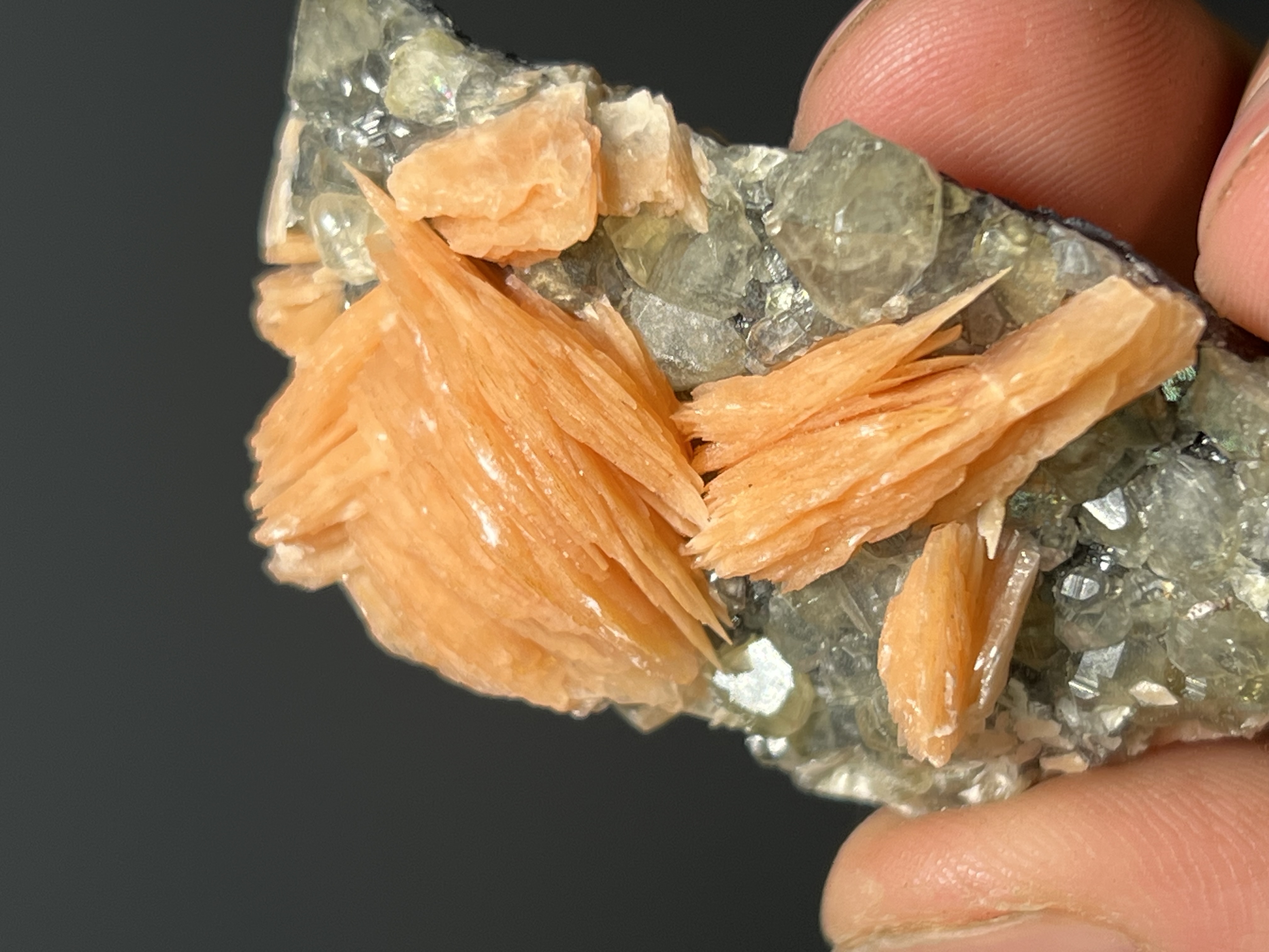 Cerussite And Barite On Galena Specimen, 68gram