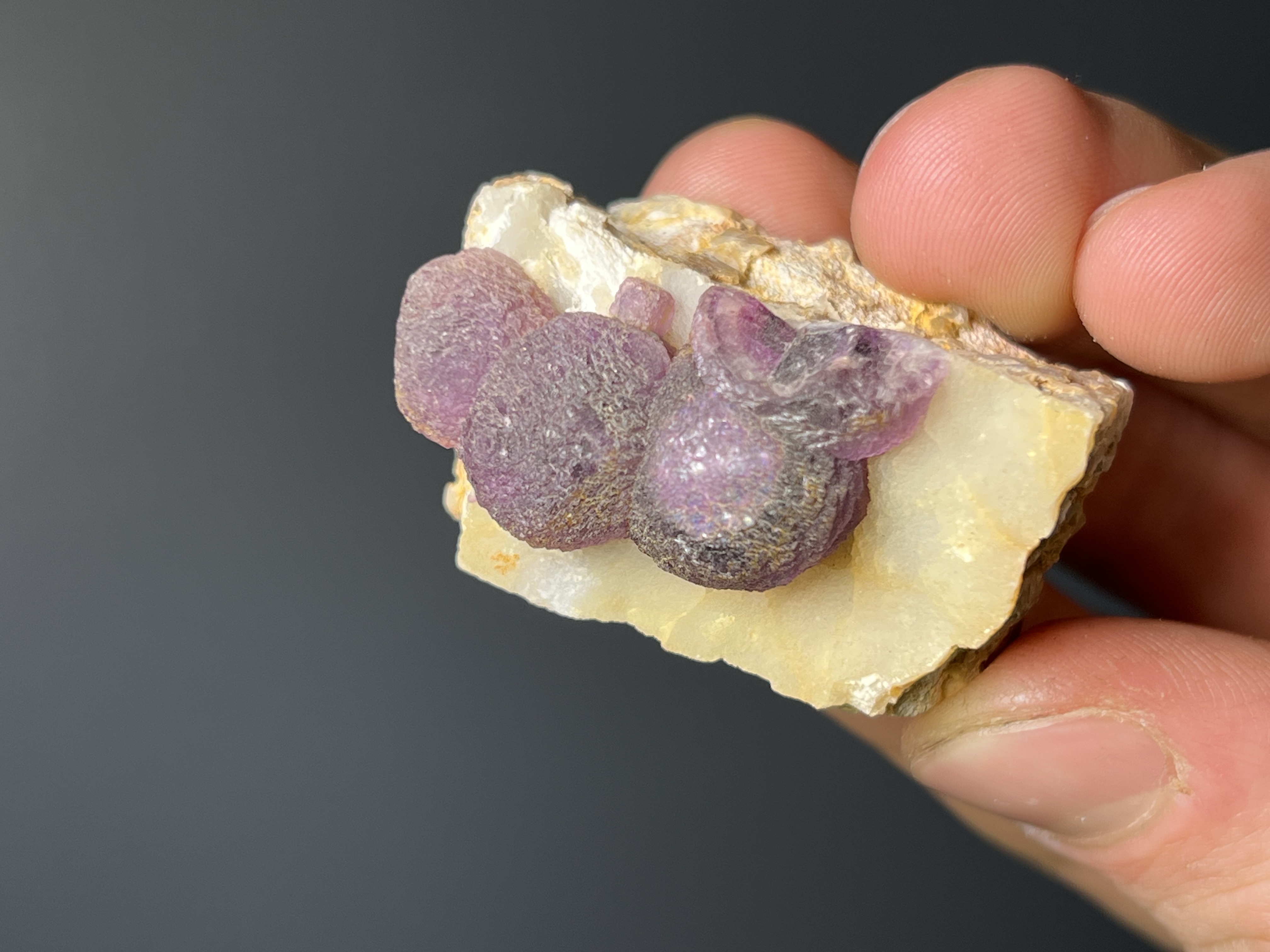 Rare! Purple Fluorite Balls On Matrix - Namibia