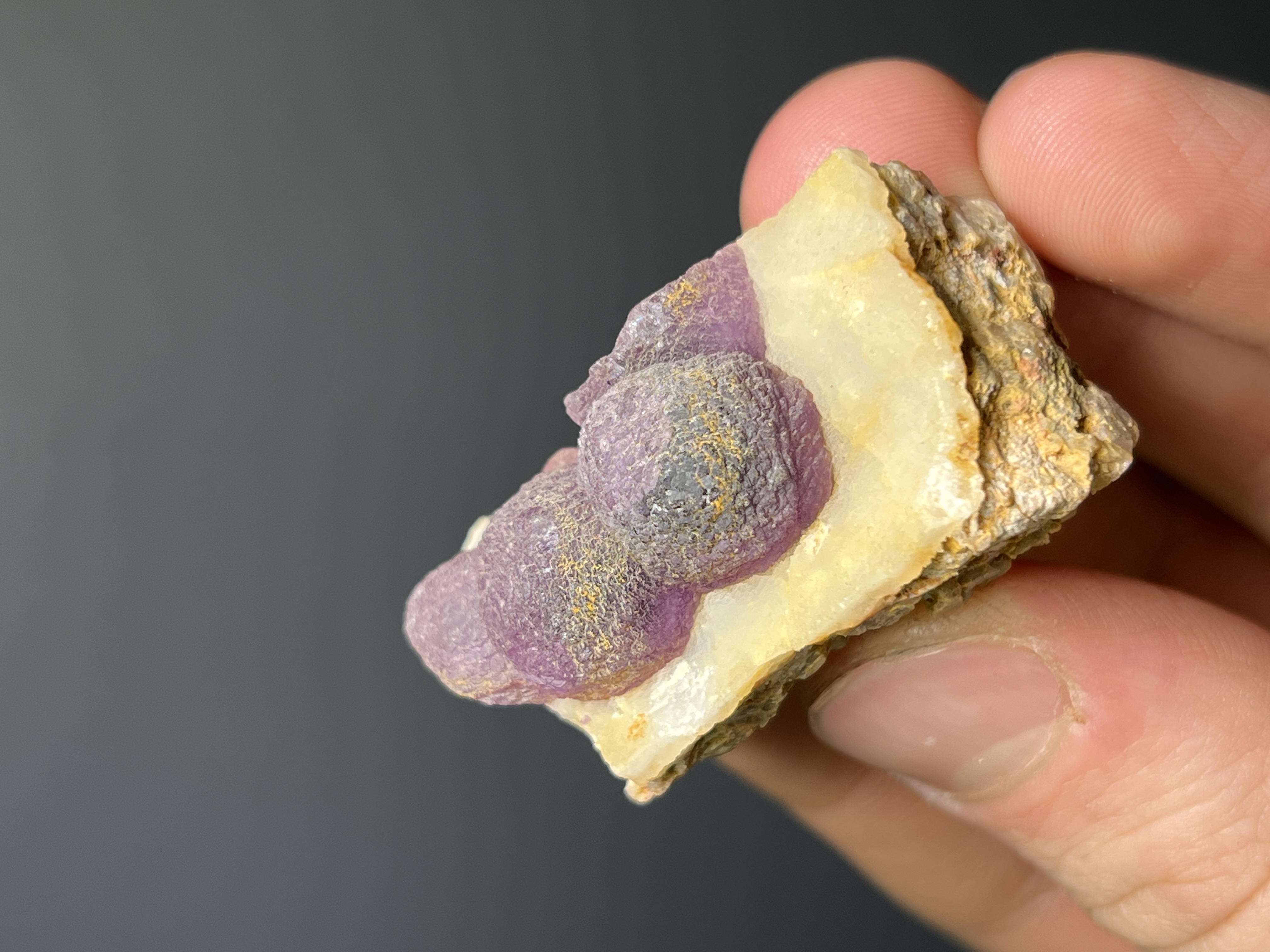 Rare! Purple Fluorite Balls On Matrix - Namibia