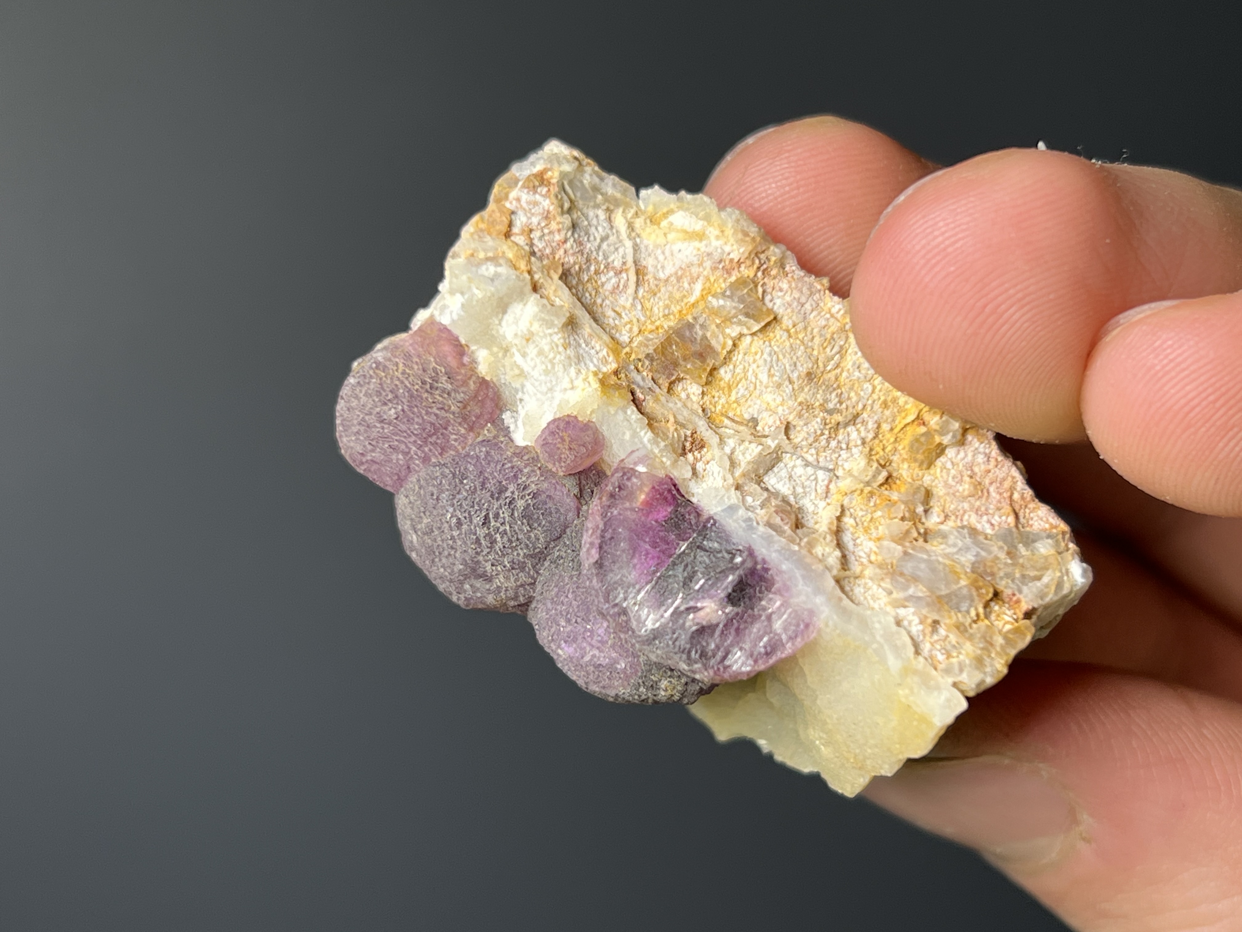Rare! Purple Fluorite Balls On Matrix - Namibia