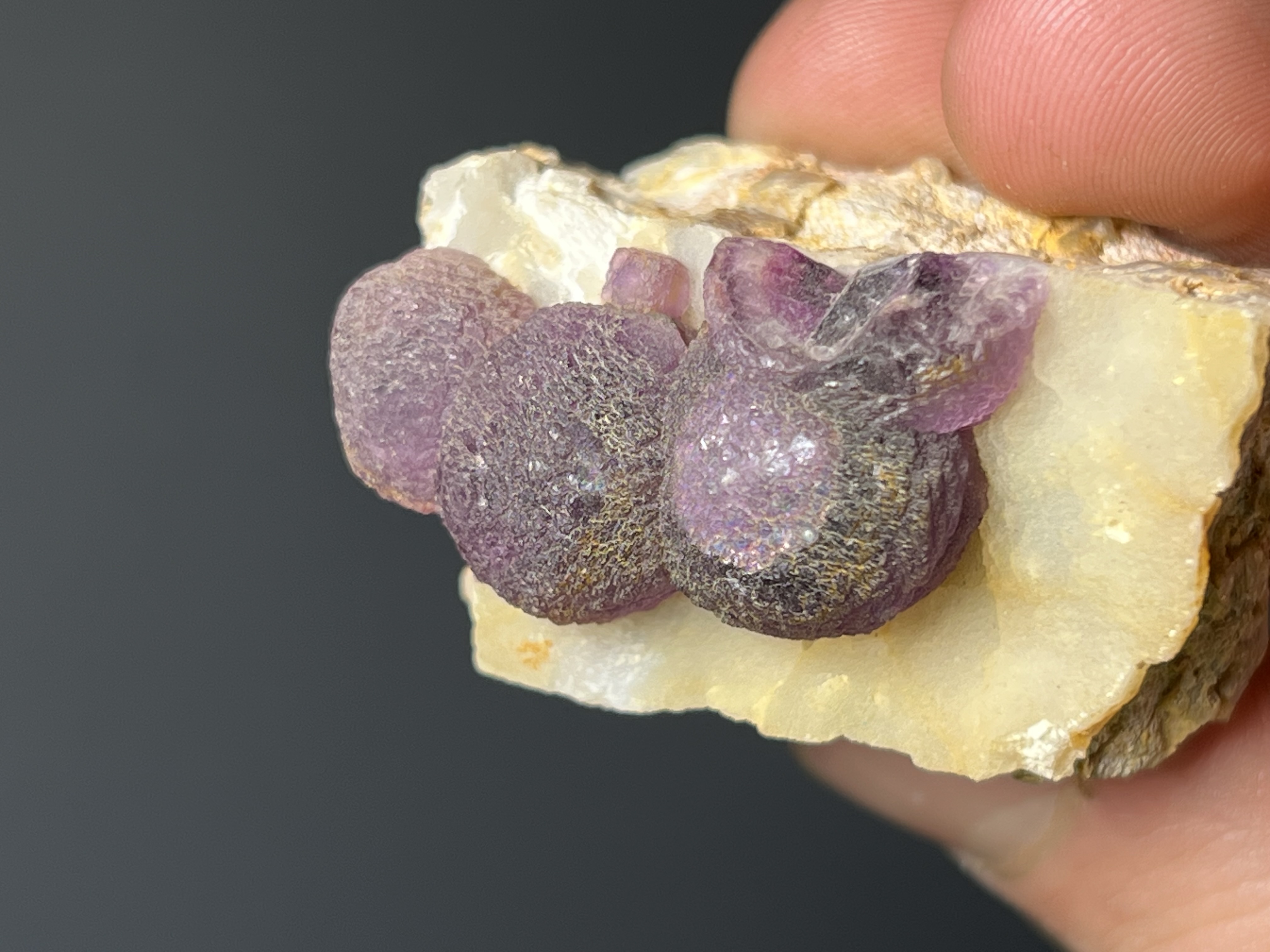 Rare! Purple Fluorite Balls On Matrix - Namibia