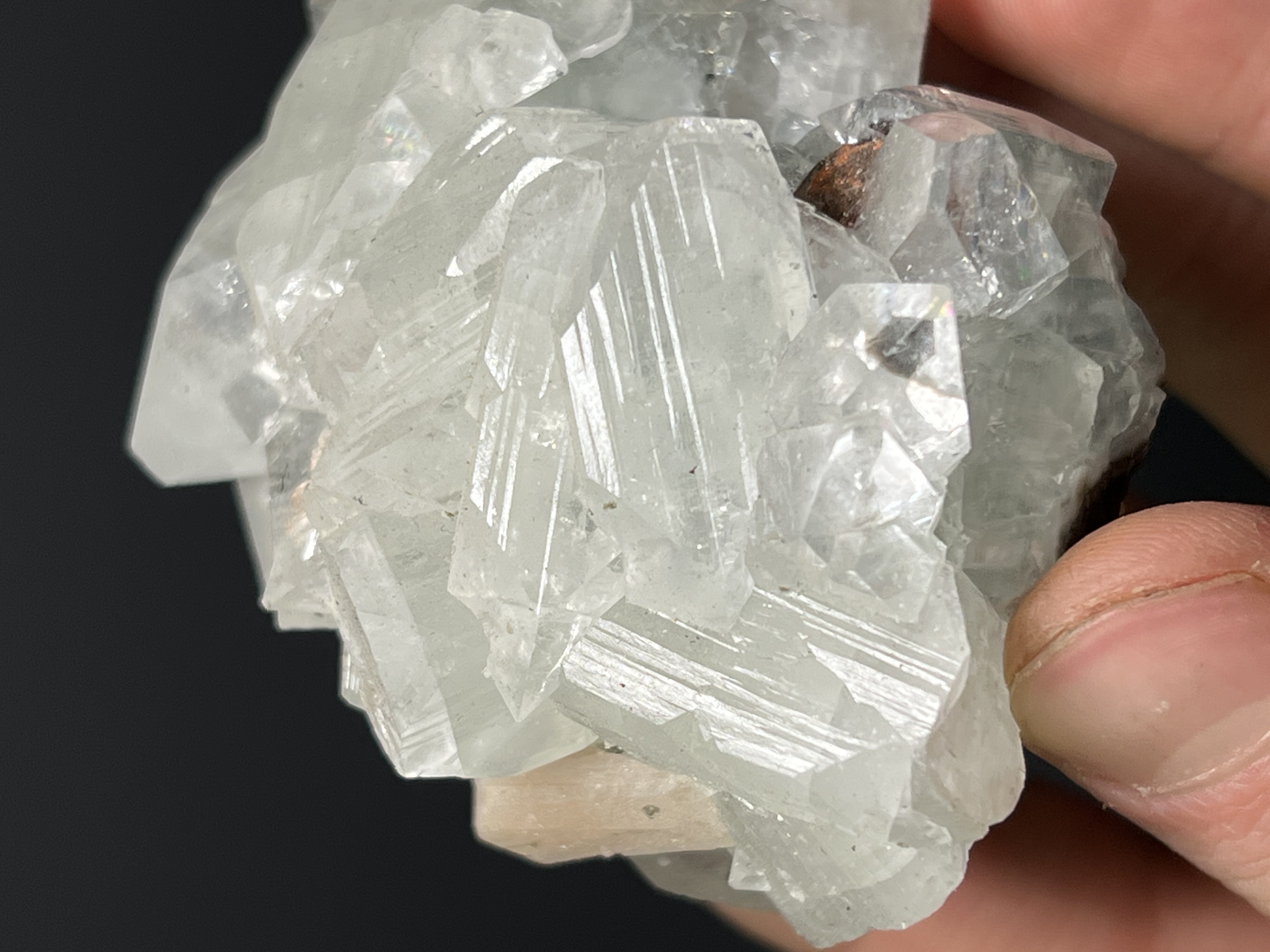 Stilbite XL. With Apophyllite XLS. - India