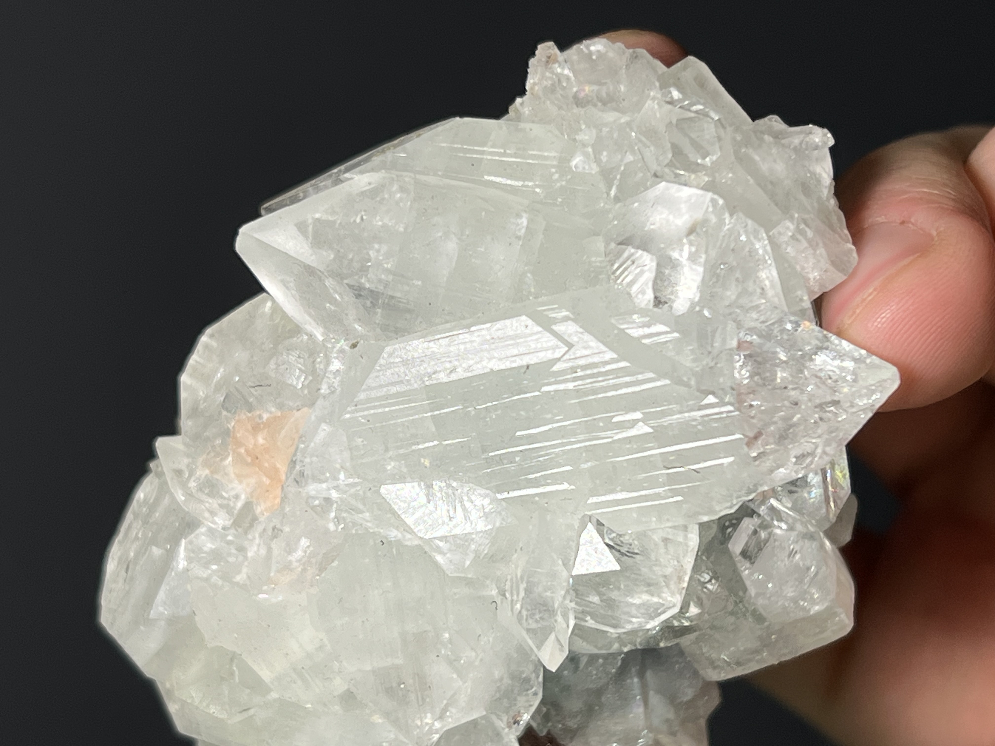 Stilbite XL. With Apophyllite XLS. - India