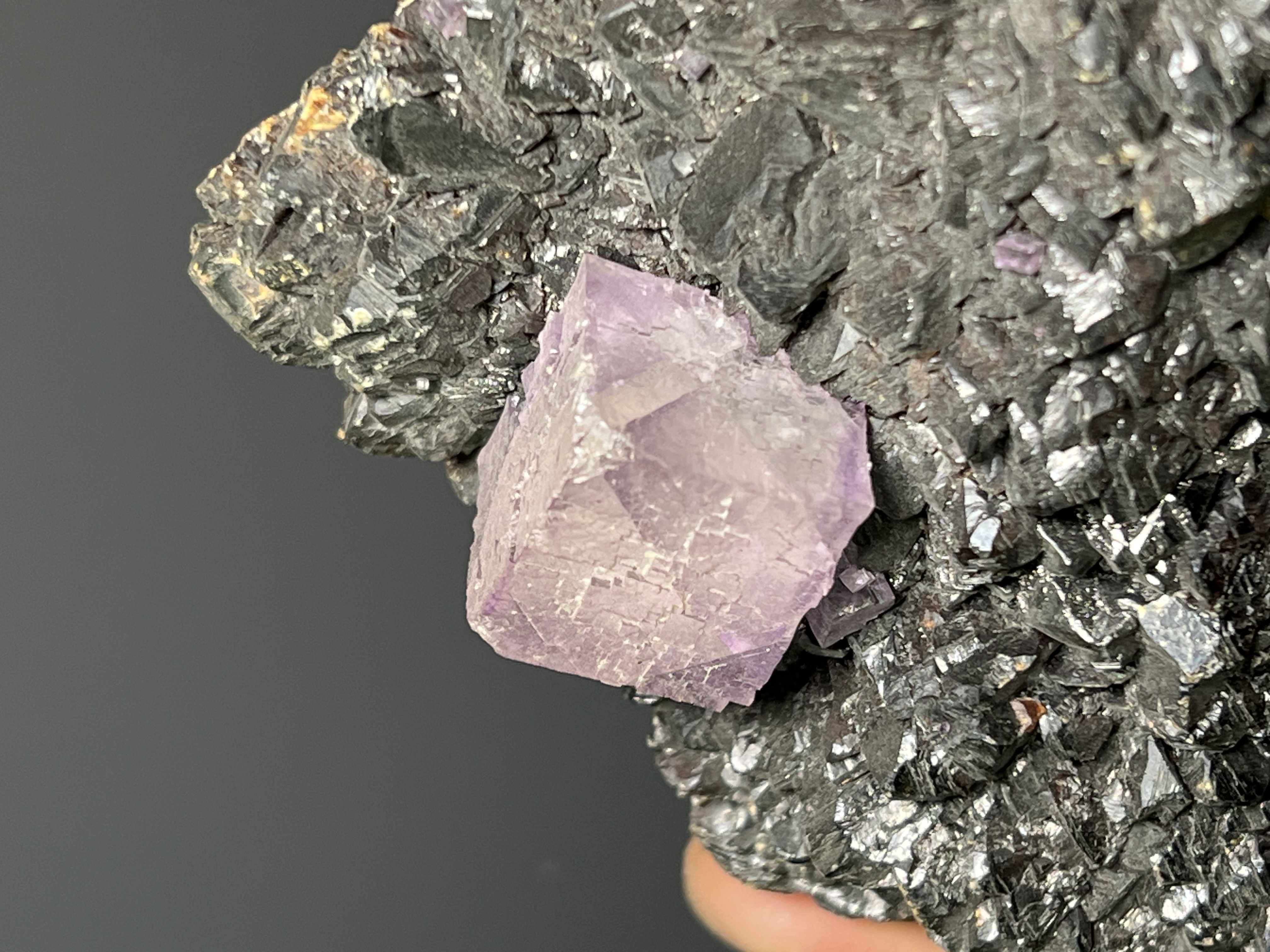 Sphalerite With Cubic Fluorite - USA