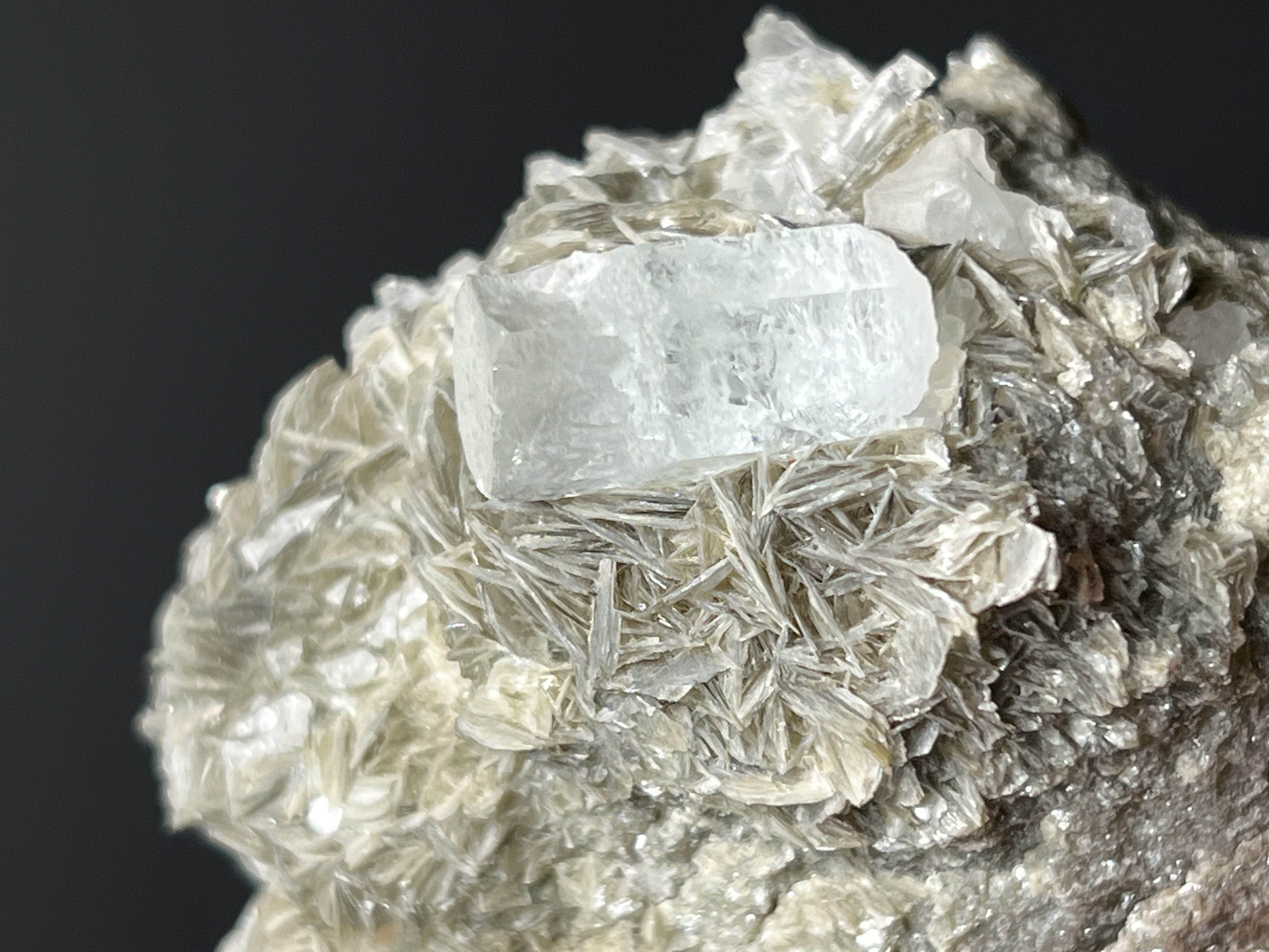 Aquamarine And Muscovite With Topaz - Pakistan